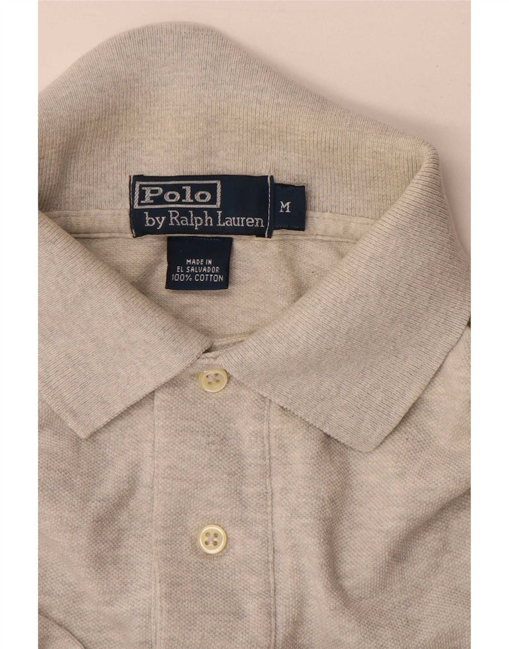 Мужская рубашка поло Polo Ralph Lauren среднего серого цвета, хлопок