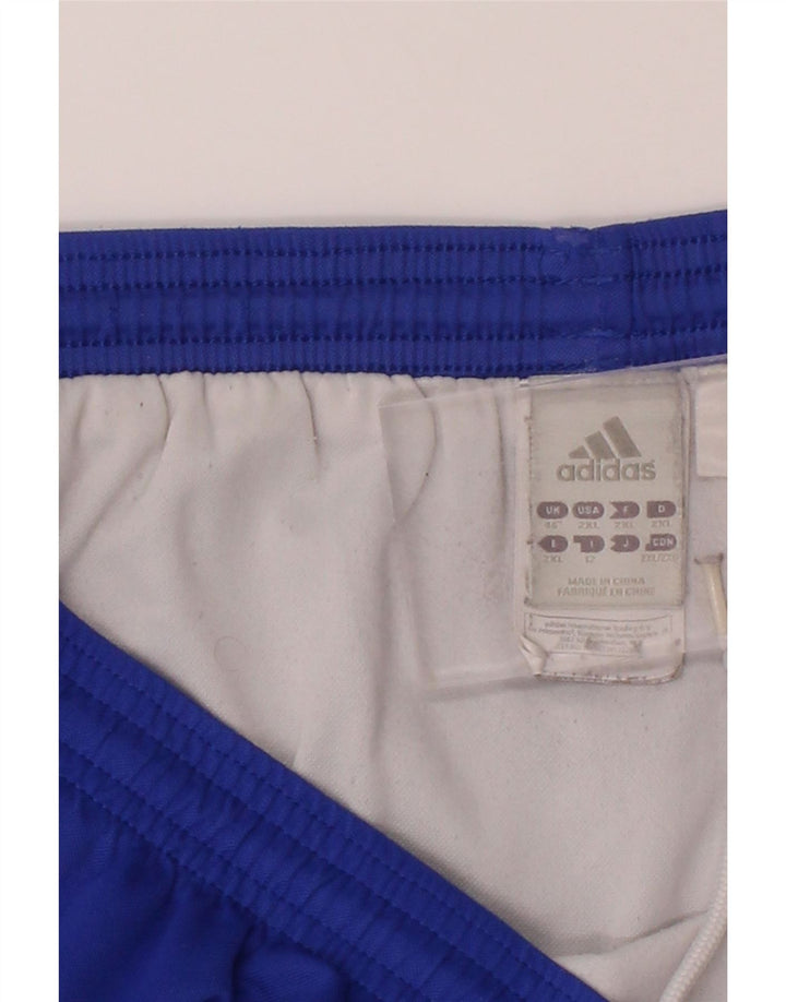 ADIDAS Mens Climalite Sport Shorts 2XL  Blue Polyester Vintage Adidas and Second-Hand Adidas from Messina Hembry 