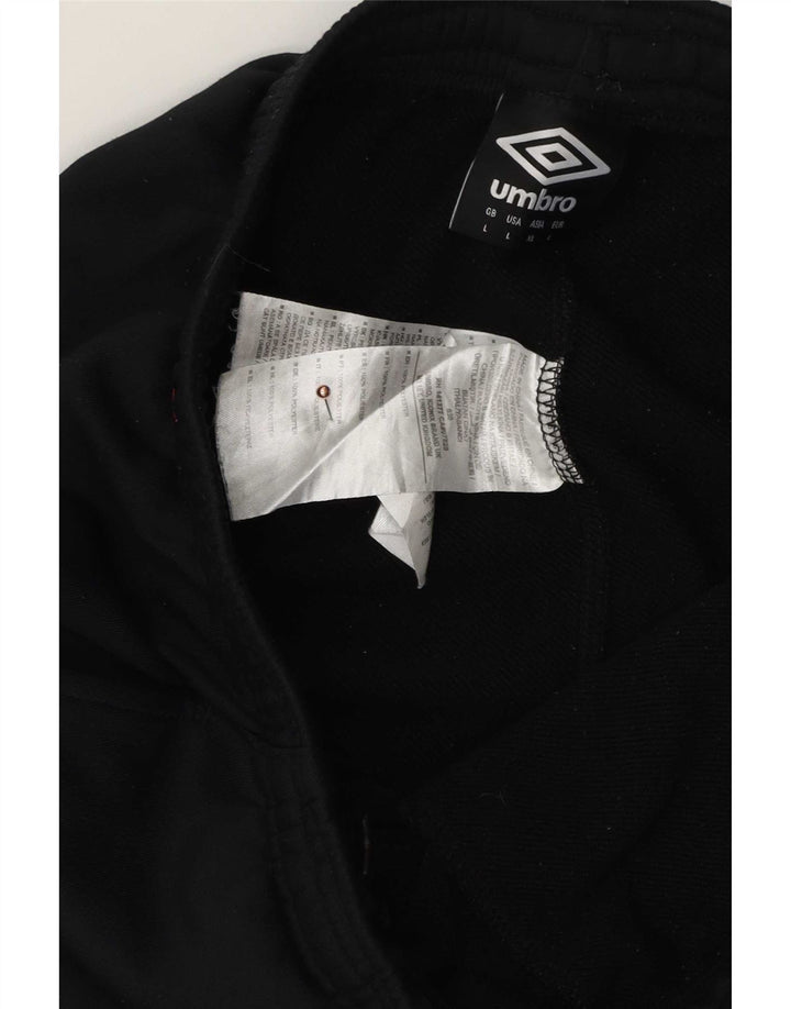 Мужские леггинсы Umbro, большие черные спортивные из полиэстера