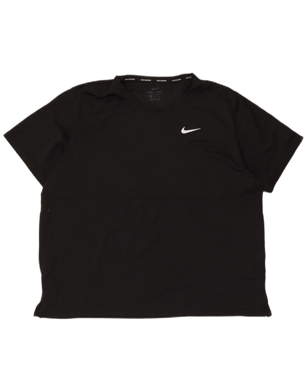 Мужская футболка Nike Dri Fit 2XL, черный полиэстер