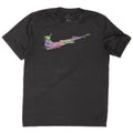 Мужская футболка Nike Dri Fit с графикой, верх среднего размера, черный полиэстер, спортивная