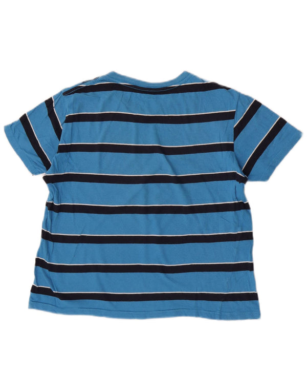 Футболка Tommy Hilfiger для мальчиков, 12–13 лет, хлопковая, в синюю полоску среднего размера