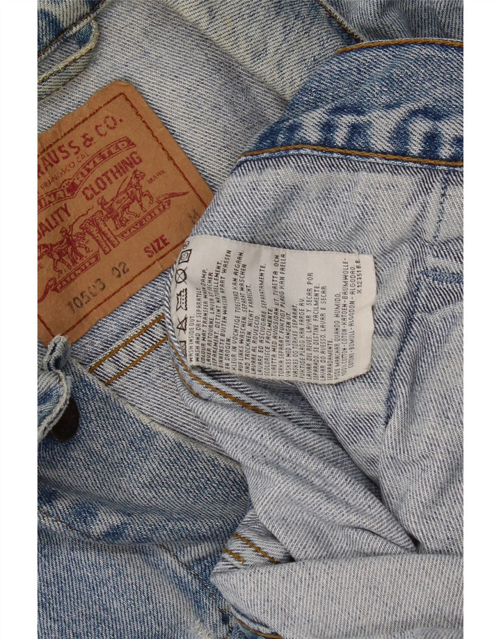 Мужская джинсовая куртка Levi's UK 38, средний синий хлопок, хлопок