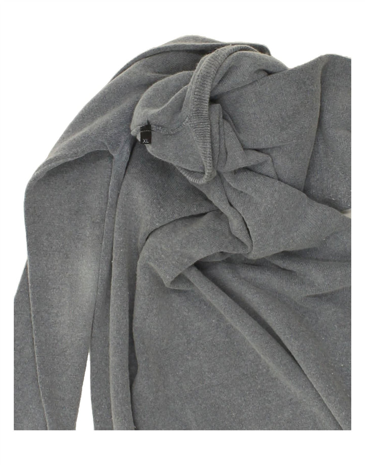 NORTH POLE Womens V-Neck Jumper Sweater XL Grey Vintage North Pole and Second-Hand North Pole from Messina Hembry 
