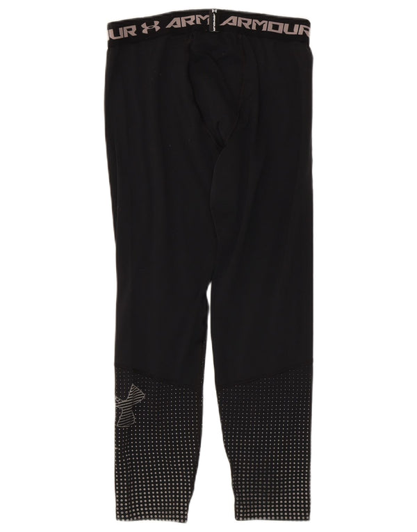 Леггинсы с рисунком Cold Gear для мальчиков Under Armour, 13–14 лет, XL, черный полиэстер