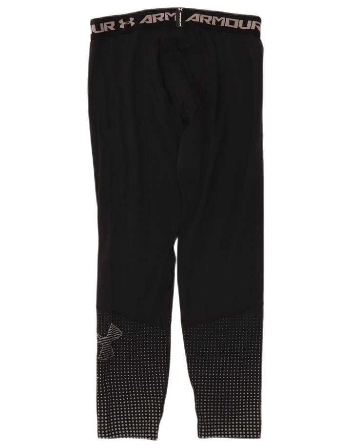 Леггинсы с рисунком Cold Gear для мальчиков Under Armour, 13–14 лет, XL, черный полиэстер