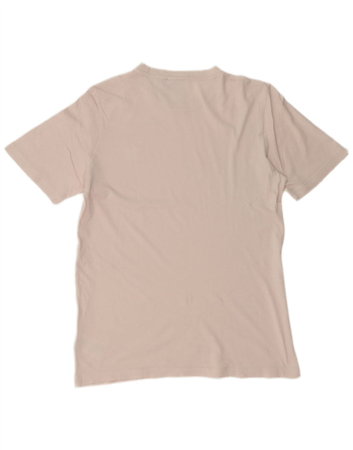 ADIDAS Мужская футболка из хлопка среднего размера белого цвета