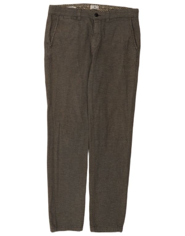 Мужские брюки-чиносы Jack & Jones Slim Fit W32 L32, серые хлопковые крапинки