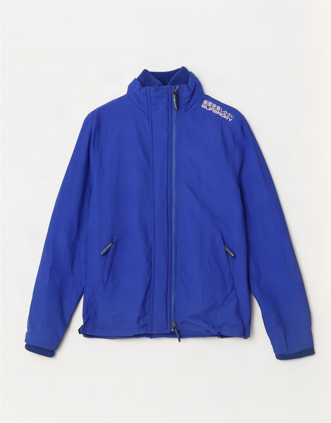 Женская дождевик Superdry UK 12, средний синий нейлон