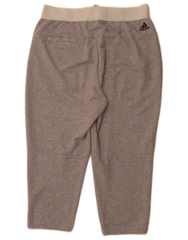 Женские спортивные брюки ADIDAS с рисунком UK 12/14, средний серый с шевроном