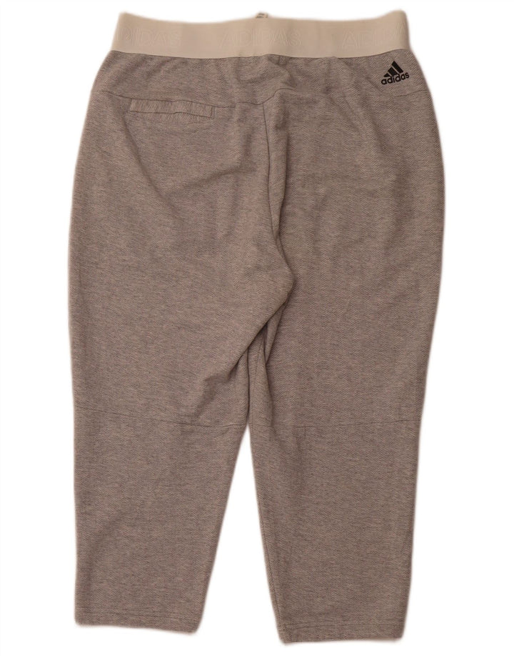 Женские спортивные брюки ADIDAS с рисунком UK 12/14, средний серый с шевроном