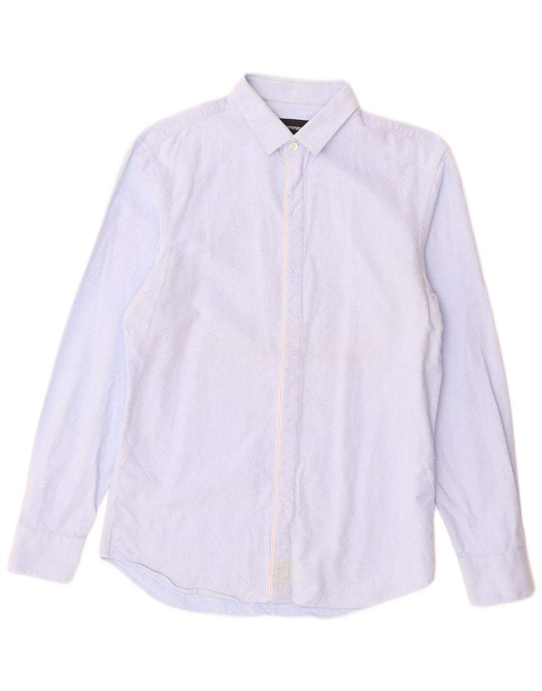 EMPORIO ARMANI Мужская рубашка размер 39 15 1/2 Средний синий