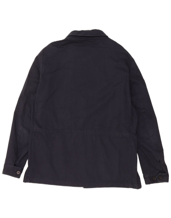 Мужская куртка Massimo Dutti UK 40, большая темно-синяя, хлопок