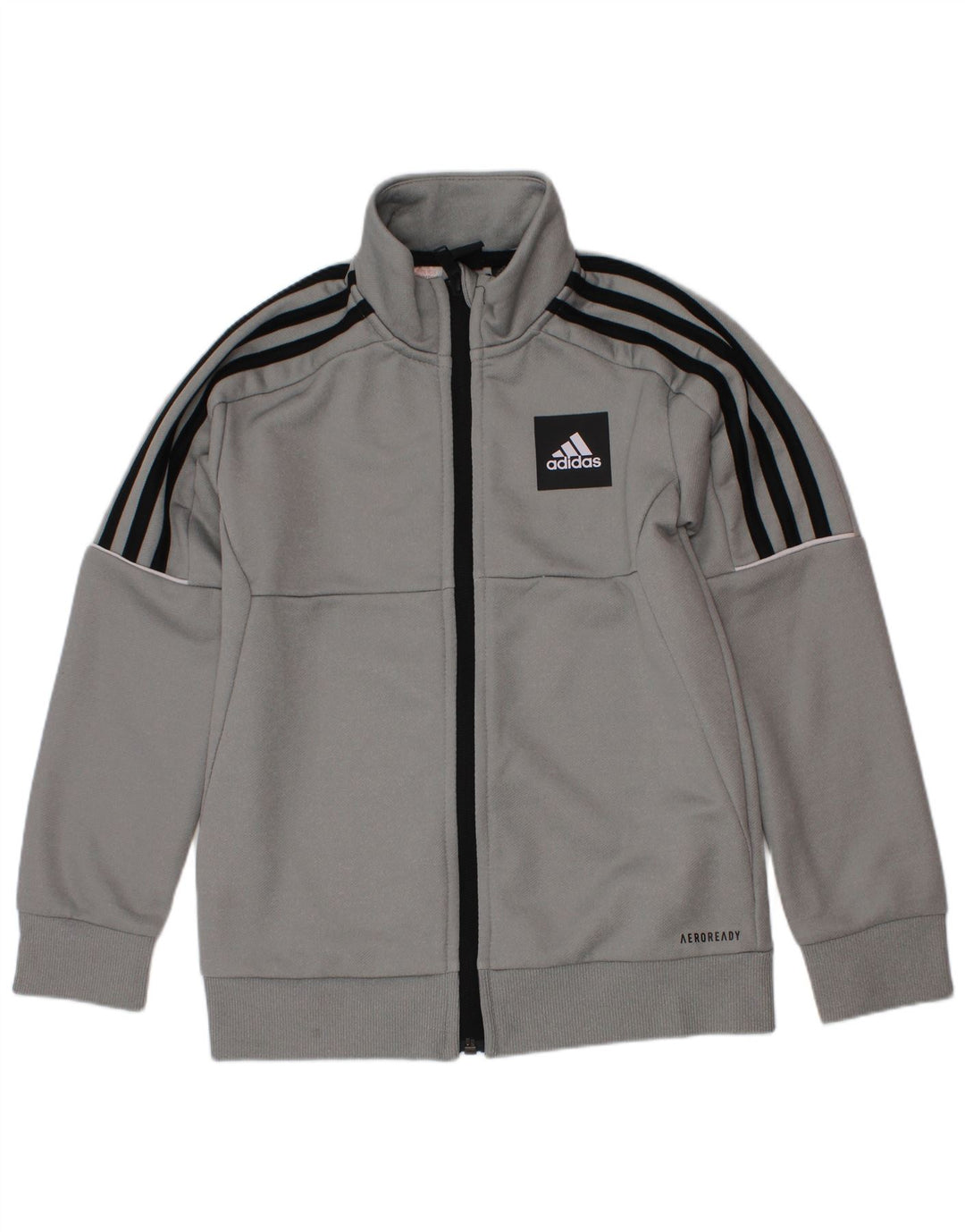 Спортивный костюм Adidas Aeroready для мальчиков, верхняя куртка 7-8 лет, серый полиэстер