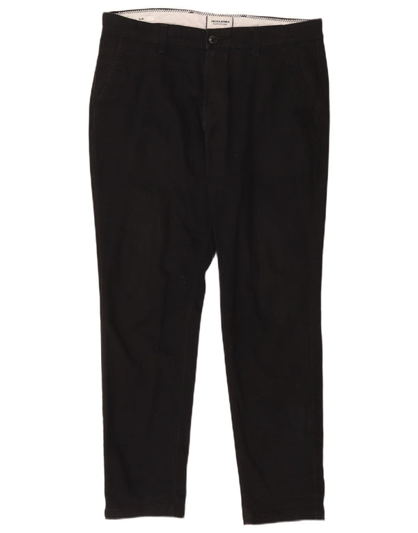 Мужские брюки-чиносы Jack & Jones Slim Fit W34 L32 черные