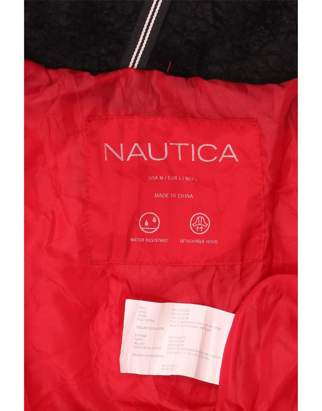 Женская стеганая куртка Nautica UK 14, средний красный полиэстер