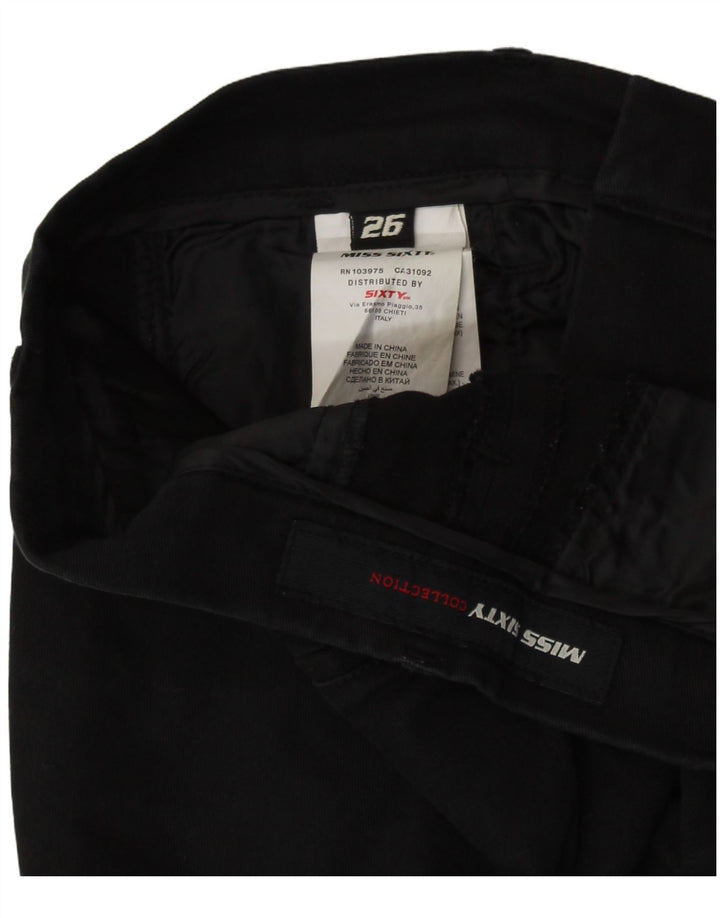 Женские брюки-чиносы MISS SIXTY W26 L28, черные, хлопковые