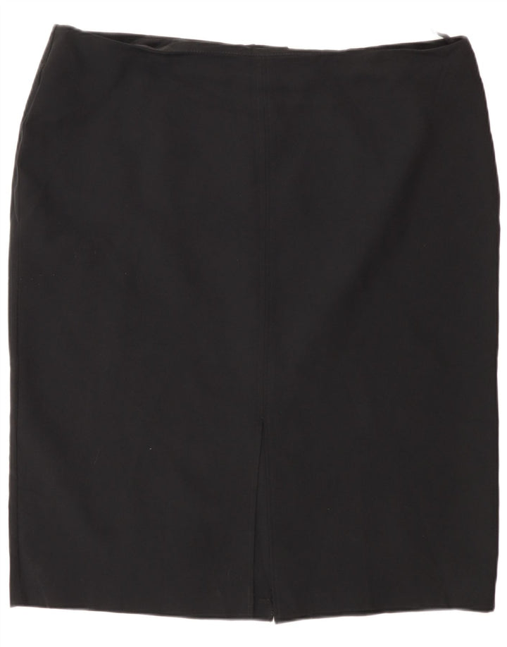Женская юбка-карандаш Marks & Spencer UK 20 2XL W40, черный полиэстер