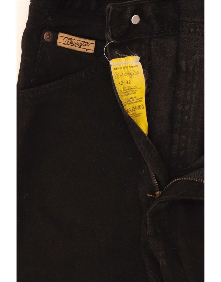 Мужские узкие прямые джинсы Wrangler W32 L32, черный хлопок