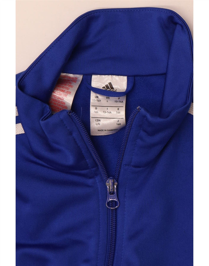 Спортивный костюм Adidas для мальчиков 13-14 лет, синий полиэстер