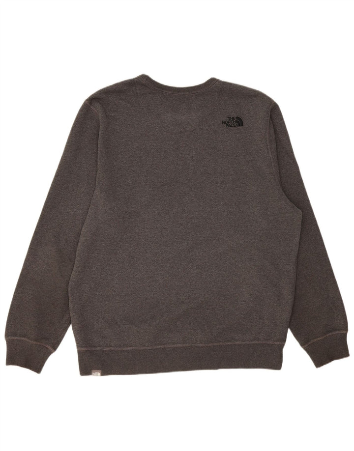 Мужской свитшот с рисунком The North Face, XL, серый хлопок