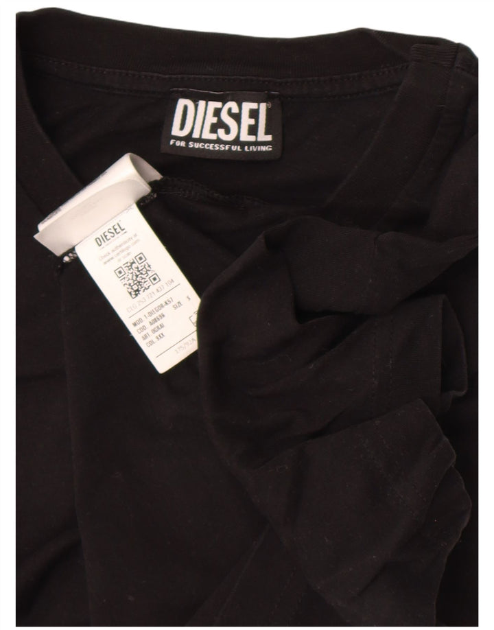 Мужская футболка с рисунком Diesel, маленький черный хлопковый топ