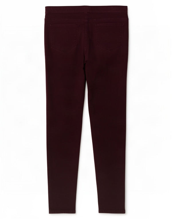 Женские джинсы джеггинсы Marks & Spencer UK 16, большие W36 L28, бордовый хлопок