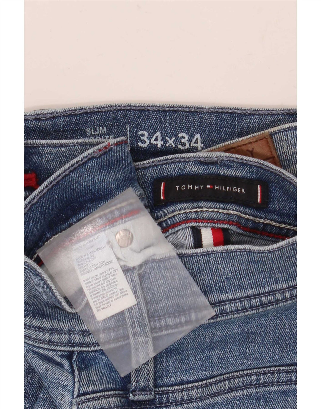 Мужские джинсы Tommy Hilfiger Thavar Slim W34 L34, синий хлопок