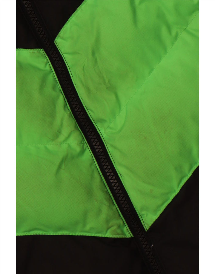 Утепленная куртка NIKE для мальчиков с капюшоном 13–14 лет, размер XL, черный полиэстер с цветными блоками