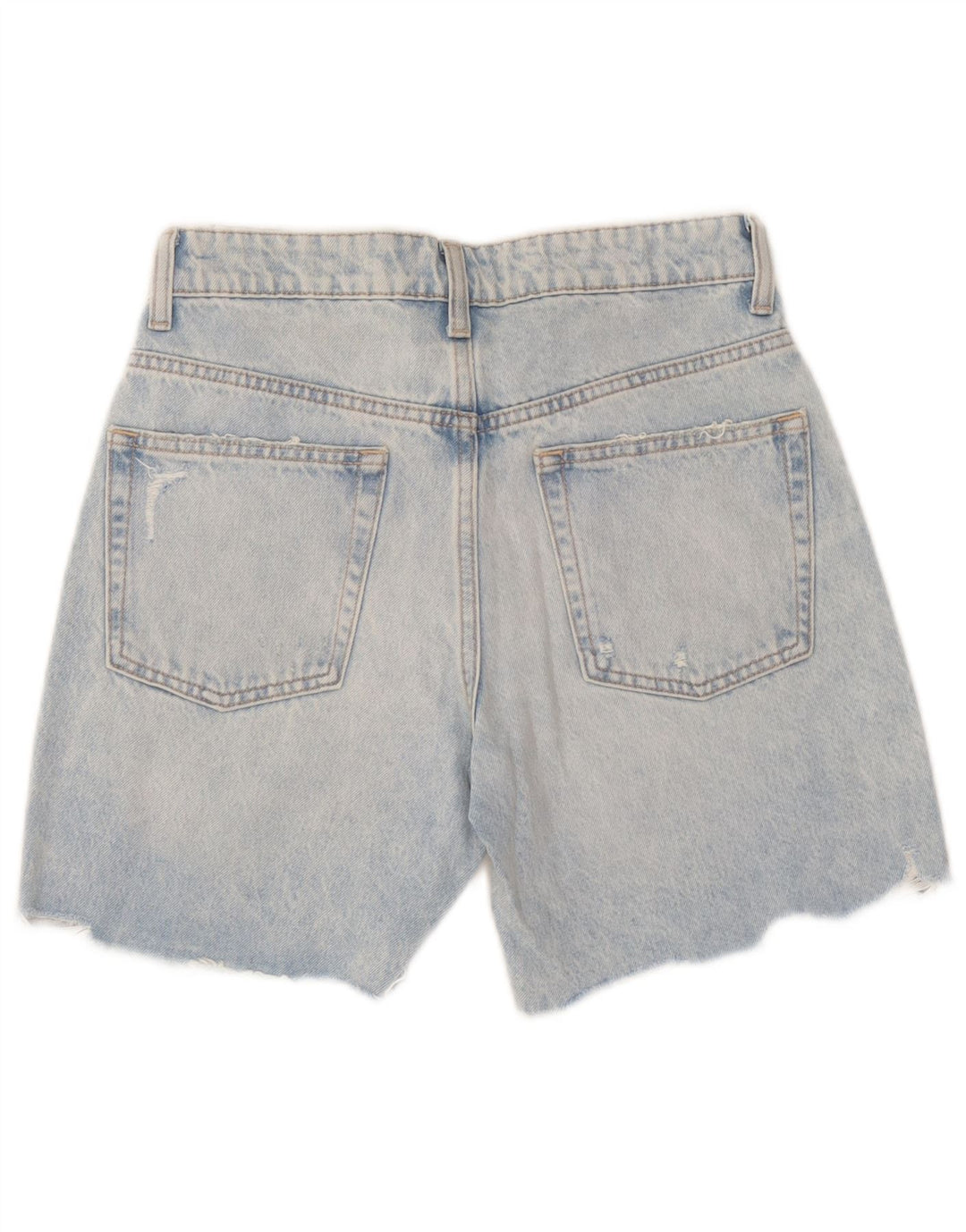 Женские джинсовые шорты Zara EU 36 XS W26 Синие в стиле пэчворк, хлопок