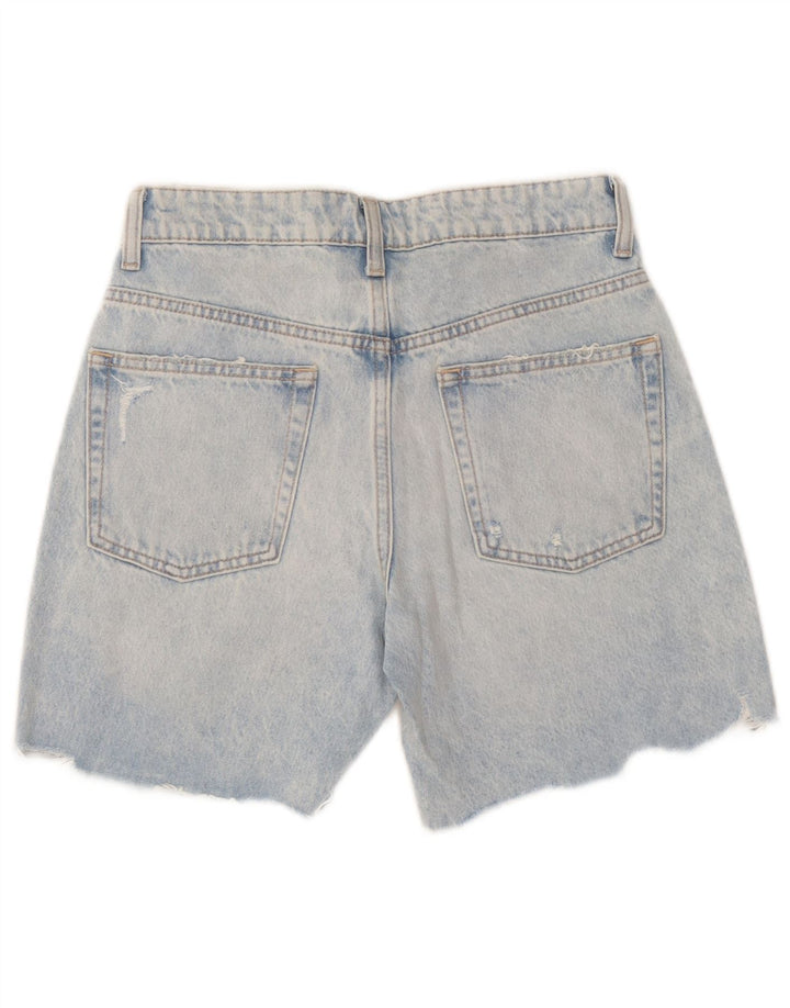 Женские джинсовые шорты Zara EU 36 XS W26 Синие в стиле пэчворк, хлопок