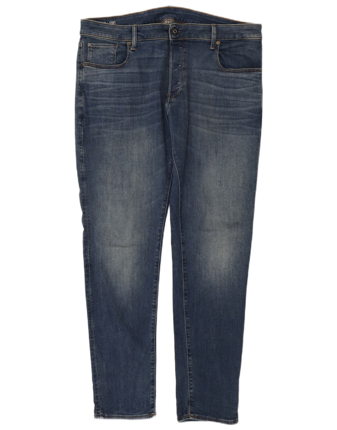 Мужские джинсы G-STAR 3301 Slim W38 L34 Синие, хлопок
