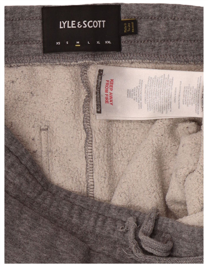 Мужские спортивные брюки Lyle & Scott, джоггеры, средний серый хлопок с крапинками