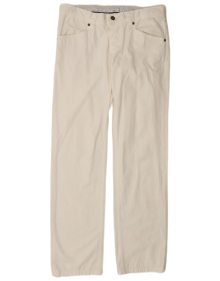 Мужские прямые джинсы DOLCE & GABBANA W34 L32, белый хлопок