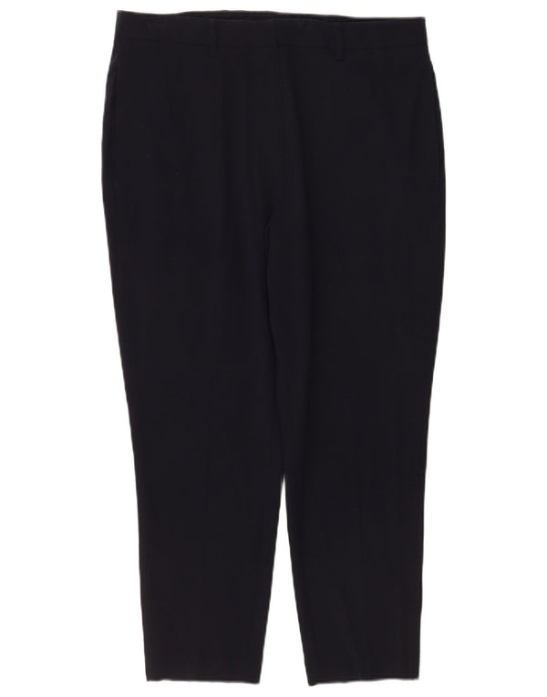 Женские укороченные брюки Marks & Spencer UK 16, большие W34 L25, темно-синие