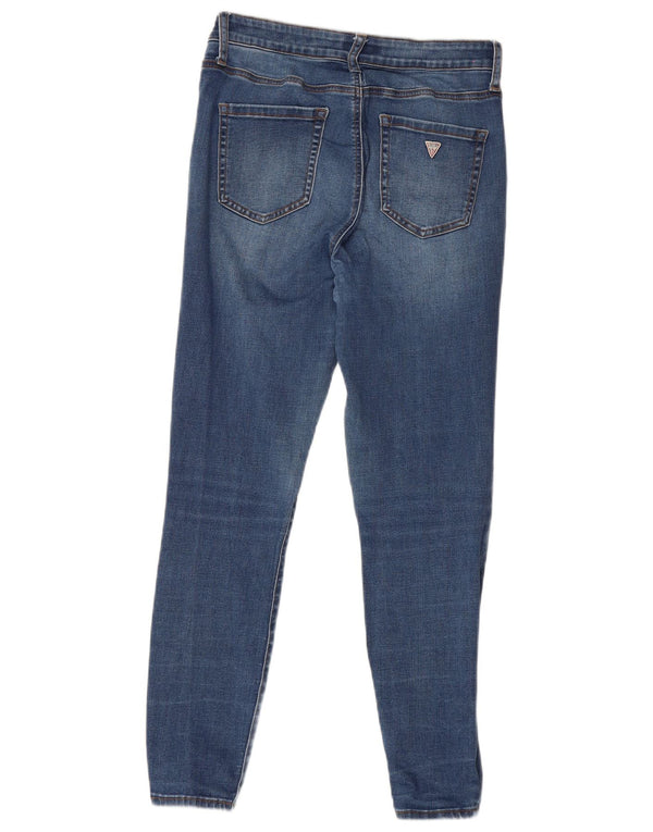 Женские джинсы скинни Guess Sculpt со средней посадкой W32 L27, синие, хлопок