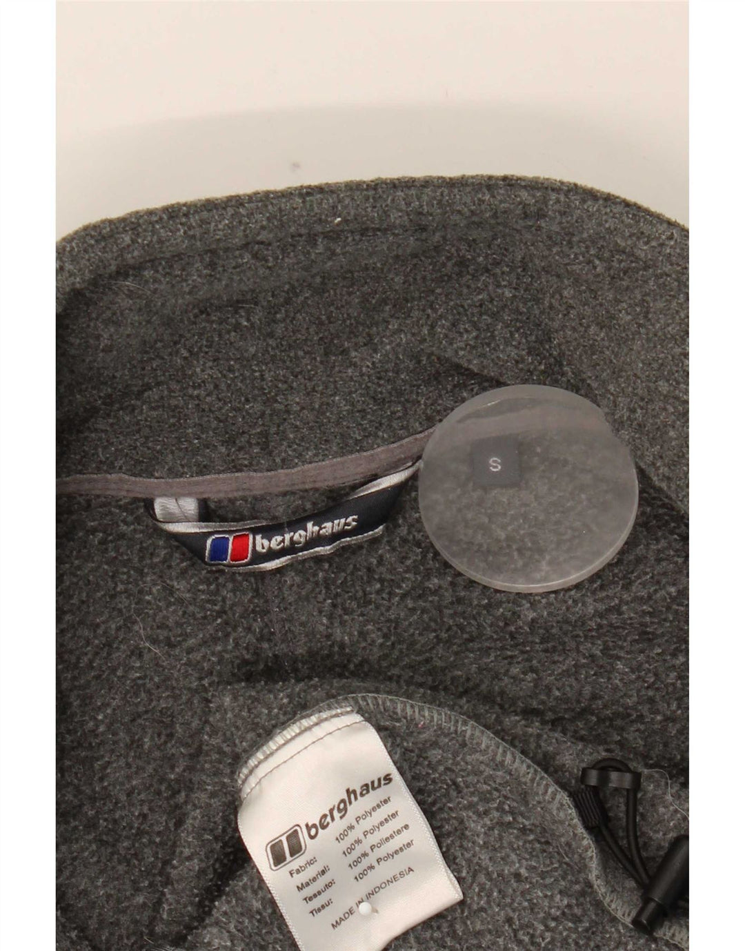 Мужская флисовая куртка с подкладкой Berghaus UK 36, маленький серый полиэстер