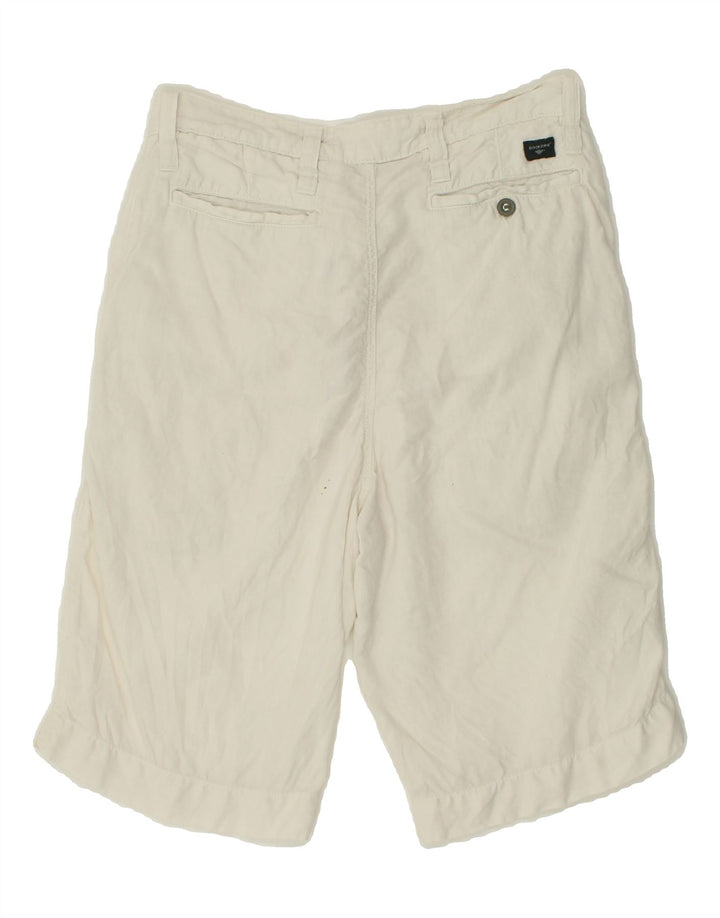 DOCKERS Mens Chino Shorts W31 Medium White Linen Vintage Dockers and Second-Hand Dockers from Messina Hembry 