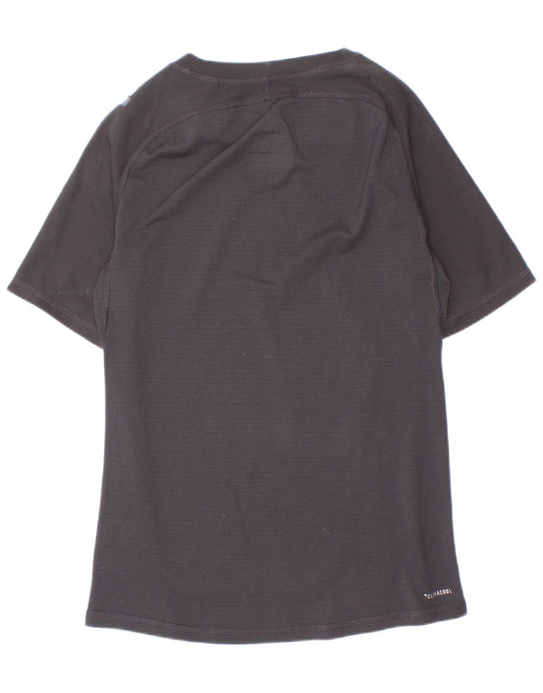 Adidas Boys Climacool T-Shirt Top 11-12 Years Black Polyester