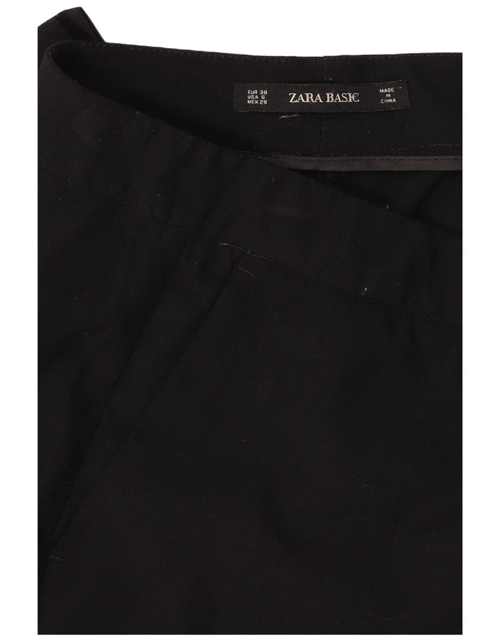 Женские узкие брюки-чиносы Zara EU 38, маленькие W28 L26, черный полиэстер