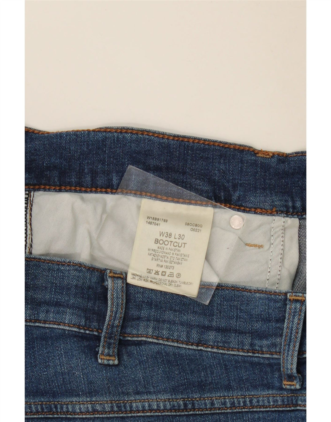 Мужские джинсы WRANGLER Bootcut W38 L30 синие, хлопок