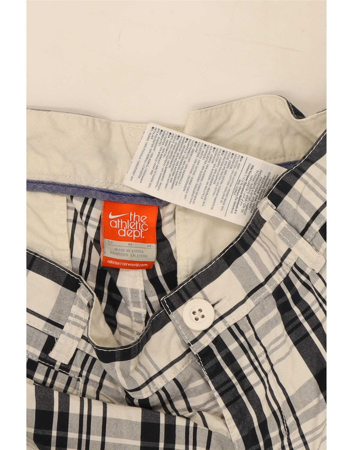 Мужские шорты чинос Nike Medium W32, синие, хлопковые в клетку
