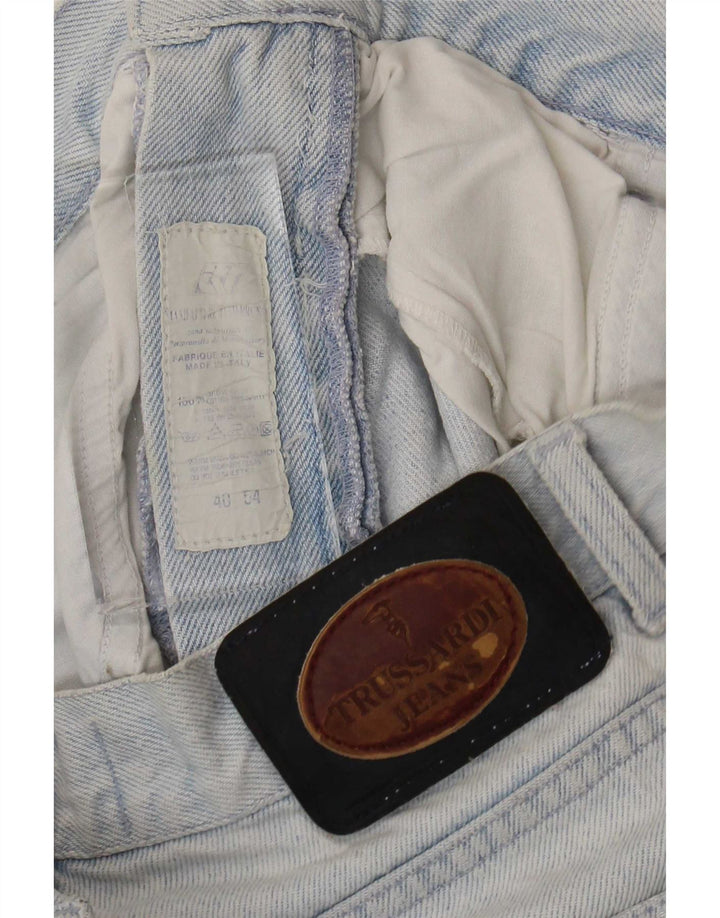 Мужские зауженные джинсы Trussardi W40 L30 синие, хлопок