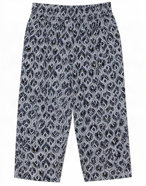 Женские капри с высокой талией Marks & Spencer UK 12, средние W32 L20, синие