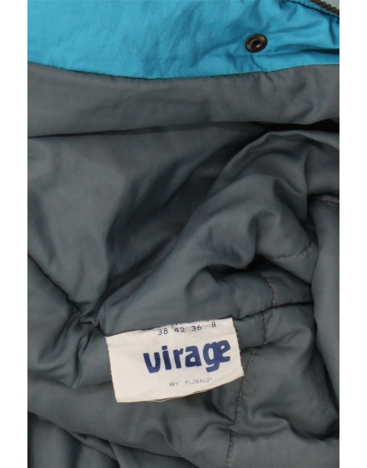 ВИНТАЖНАЯ Женская ветровка с абстрактным узором IT 42 Средний синий