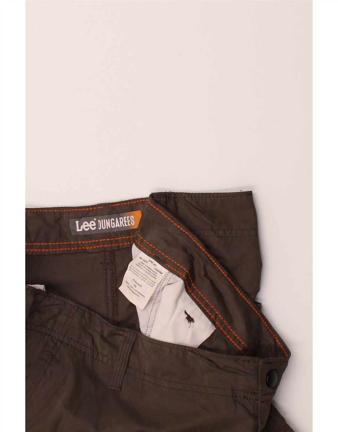 LEE Mens Cargo Shorts W40 XL Grey Polyester Vintage Lee and Second-Hand Lee from Messina Hembry 