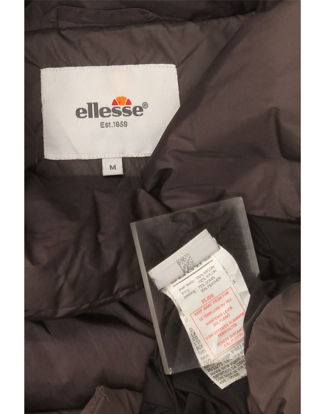 Женская стеганая куртка Ellesse UK 14, средний серый нейлон