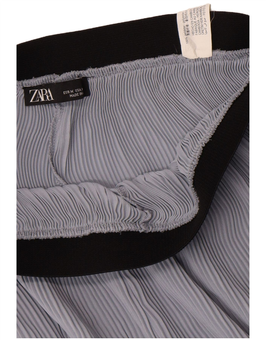 Женские брюки-капри Zara, средние W28 L21, синие цветные блоки