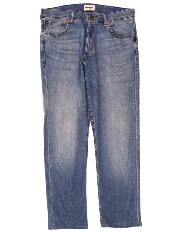 Мужские прямые джинсы Wrangler Greensboro W32 L28, синий хлопок
