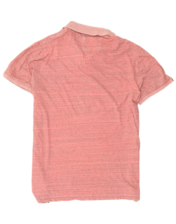 Мужская рубашка-поло Superdry 2XL, хлопок с розовыми крапинками